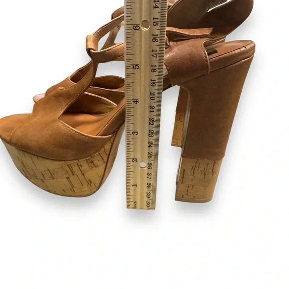 Dolce Vita Women's Baxter Platform pump Tan Leather Sz 9 EUC - Picture 6 of 15